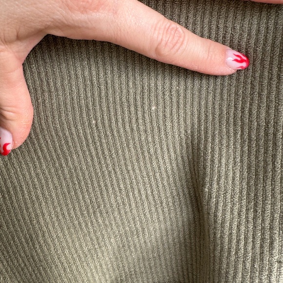 Aerie Olive Green Sweatshirt - Picture 3 of 6